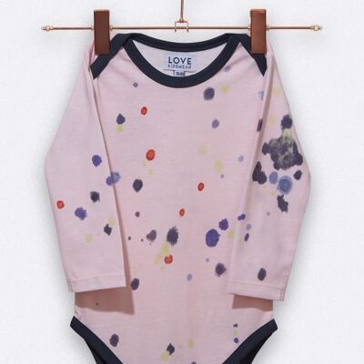 Lilith body in light pink with paint splatter print