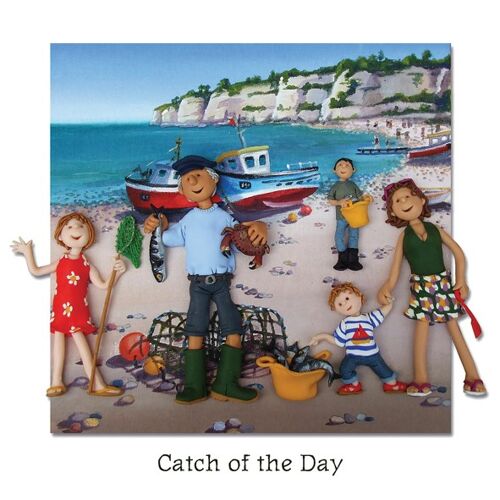 Catch of the day blank art card