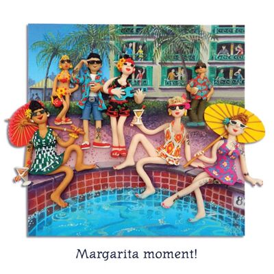 Leere Kunstkarte des Margarita-Momentes
