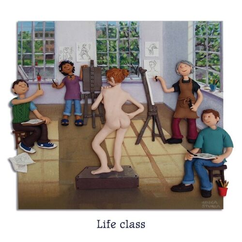 Life class blank art card