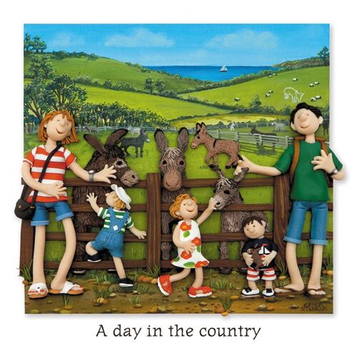A day in the country blank art card