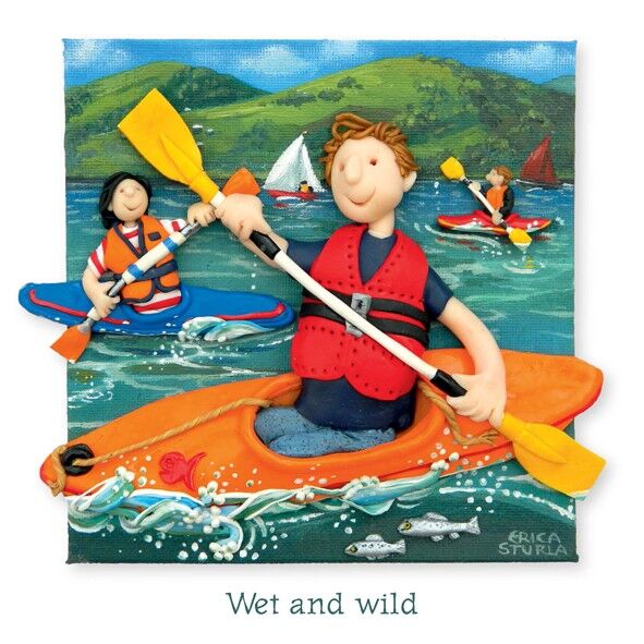 Carte d'art vierge humide et sauvage