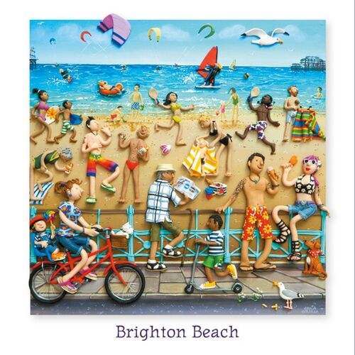 Brighton Beach blank art card
