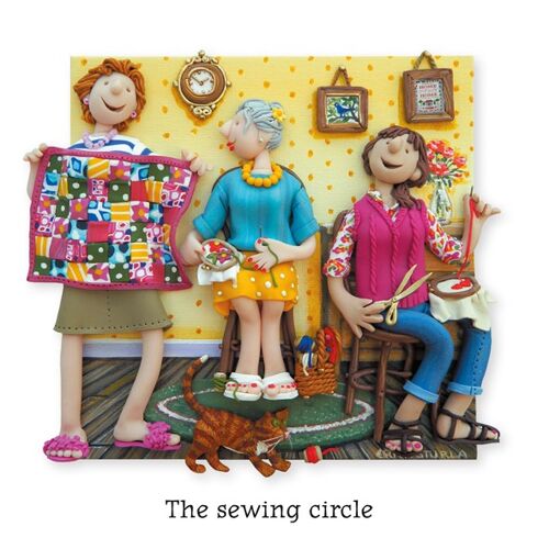 The sewing circle blank art card