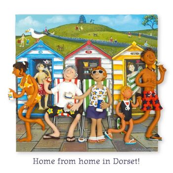 Comme à la maison dans la carte d'art vierge du Dorset