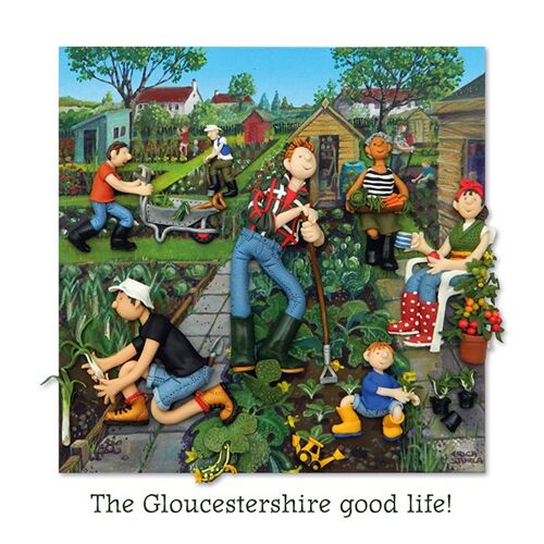 The Gloucestershire good life blank art card