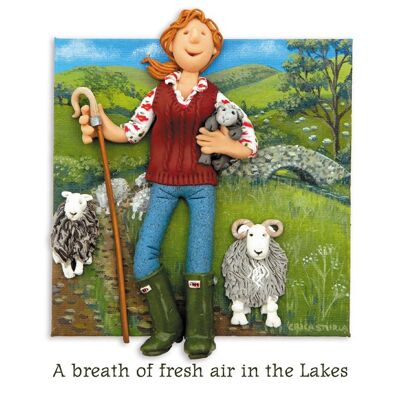 Fresh air in the Lakes blank art card