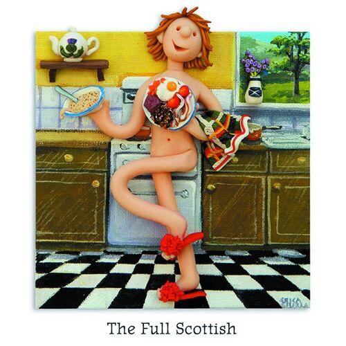 The Full Scottish blank art card