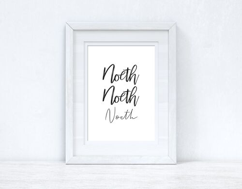 Noeth Naked Naked Naked Home Welsh Print A4 Normal