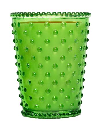 Simpatico Hobnail Glass Candle #51 Thé vert et concombre 1