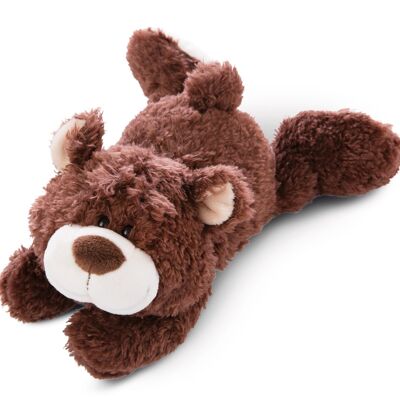 Bear cocoa brown 30cm lying GREEN