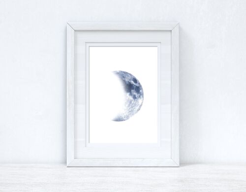 Half Blue Moon Bedroom Home Simple Print A4 Normal