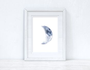 Demi Lune Bleue Chambre Maison Simple Impression A4 Normal
