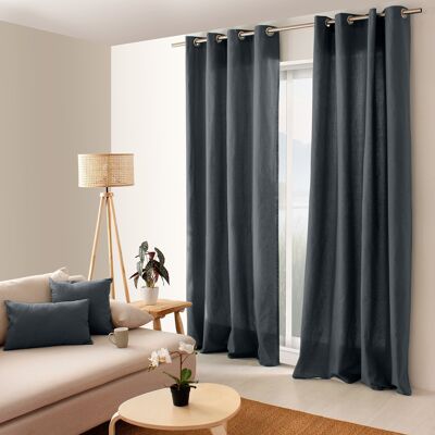 Rideau PANAMA Gris Fonce 135x240cm