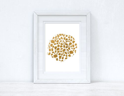 GIRAFFE Gold Circle Dressing Room Simple Print A4 Normal