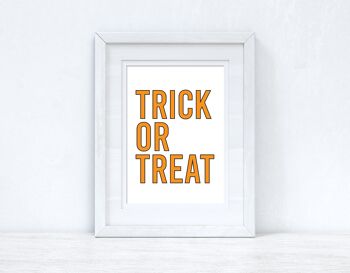 Trick Or Treat Autumn Halloween Seasonal Home Print A4 Normal 2