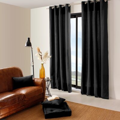 Curtain PANAMA Black 135x240cm