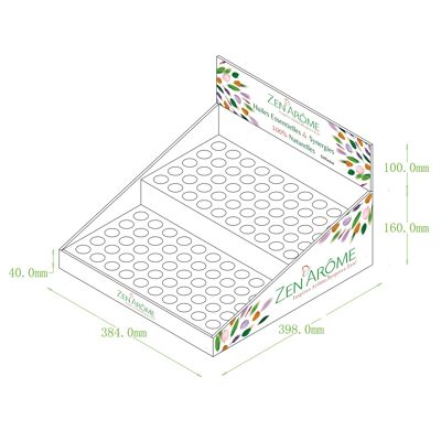 Display - Essential Oils and Synergies - Easy Assembly - 100 Slots