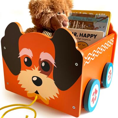 DOG PULL ALONG TOY BOX (Flat Packed)