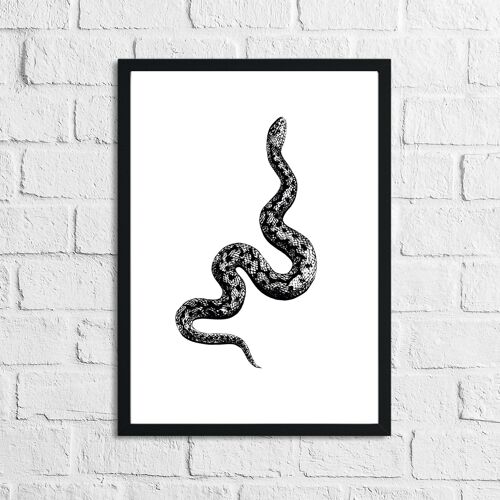 Serpent Snake Simple Home Print A4 Normal