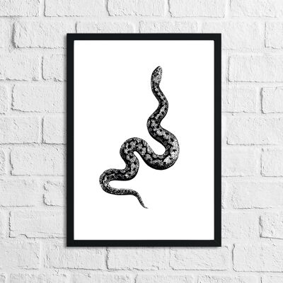 Serpent Snake Simple Home Stampa A4 Normale