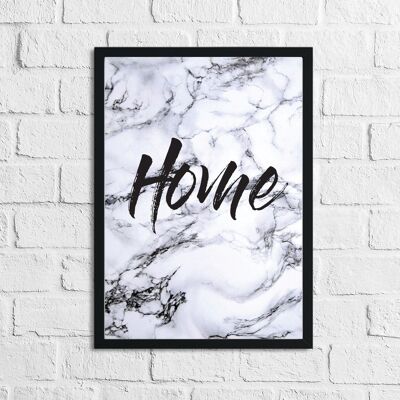 Home Dunkler Marmorhintergrund Einfach Home Print A4 Normal