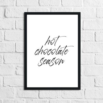 Impression de cuisine de la saison du chocolat chaud A4 Normal