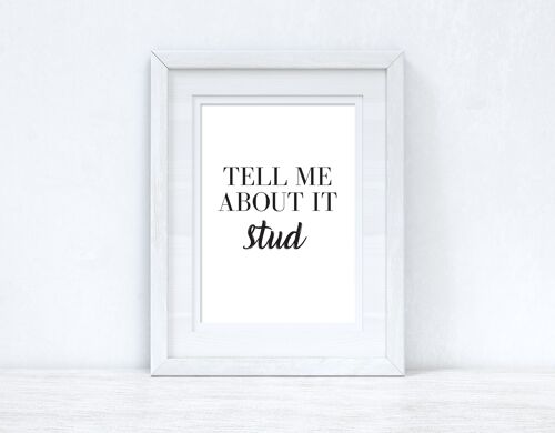 Tell Me About It Stud Grease Dressing Room Simple Print A4 Normal