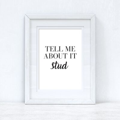 Tell Me About It Stud Grease Dressing Room Simple Print A4 Normal
