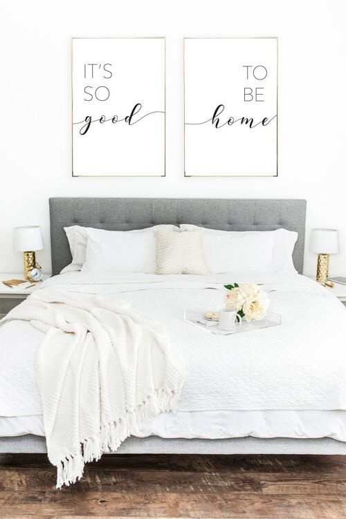 Its So Good To Be Home Bedroom Living Room Hallway Set Of 2 A4 Normal