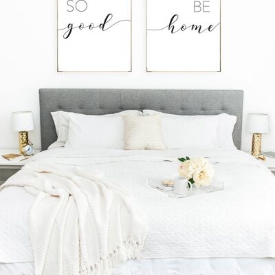 Its So Good To Be Home Schlafzimmer Wohnzimmer Flur 2er Set A4 Normal