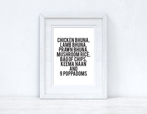 Chicken Bhuna 1 Gavin Stacey Kitchen Funny Simple Print A4 Normal