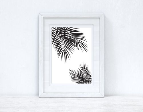 Palm Leaves Black Home Simple Home Print A4 Normal