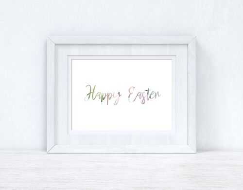 Happy Easter Landscape Spring Seasonal Home Print A4 Normal