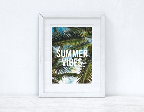 Summer Vibes Photography Palm Trees Summer Seasonal Home Pri A4 Normal