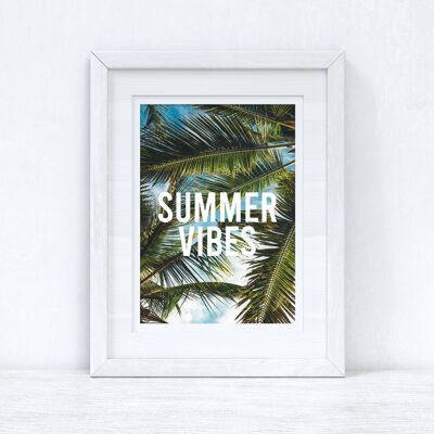 Summer Vibes Photography Palmiers Summer Seasonal Home Pri A4 Normal