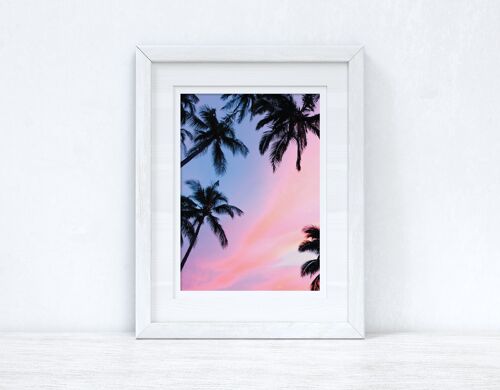 Palm Trees Photography Summer Seasonal Home Print A4 Normal