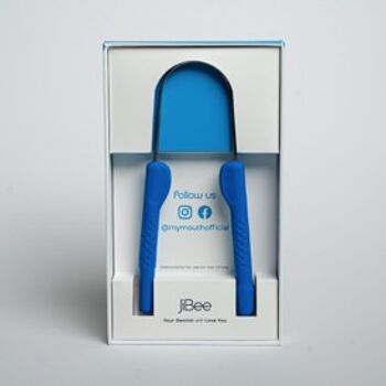 Gratte-langue bleu ciel JiBee® 4