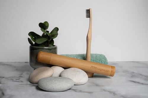 Bamboo Toothbrush Holder Case