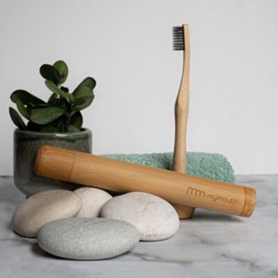 Bamboo Toothbrush Holder Case