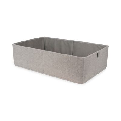 Storage basket, Grey, L, Oxford