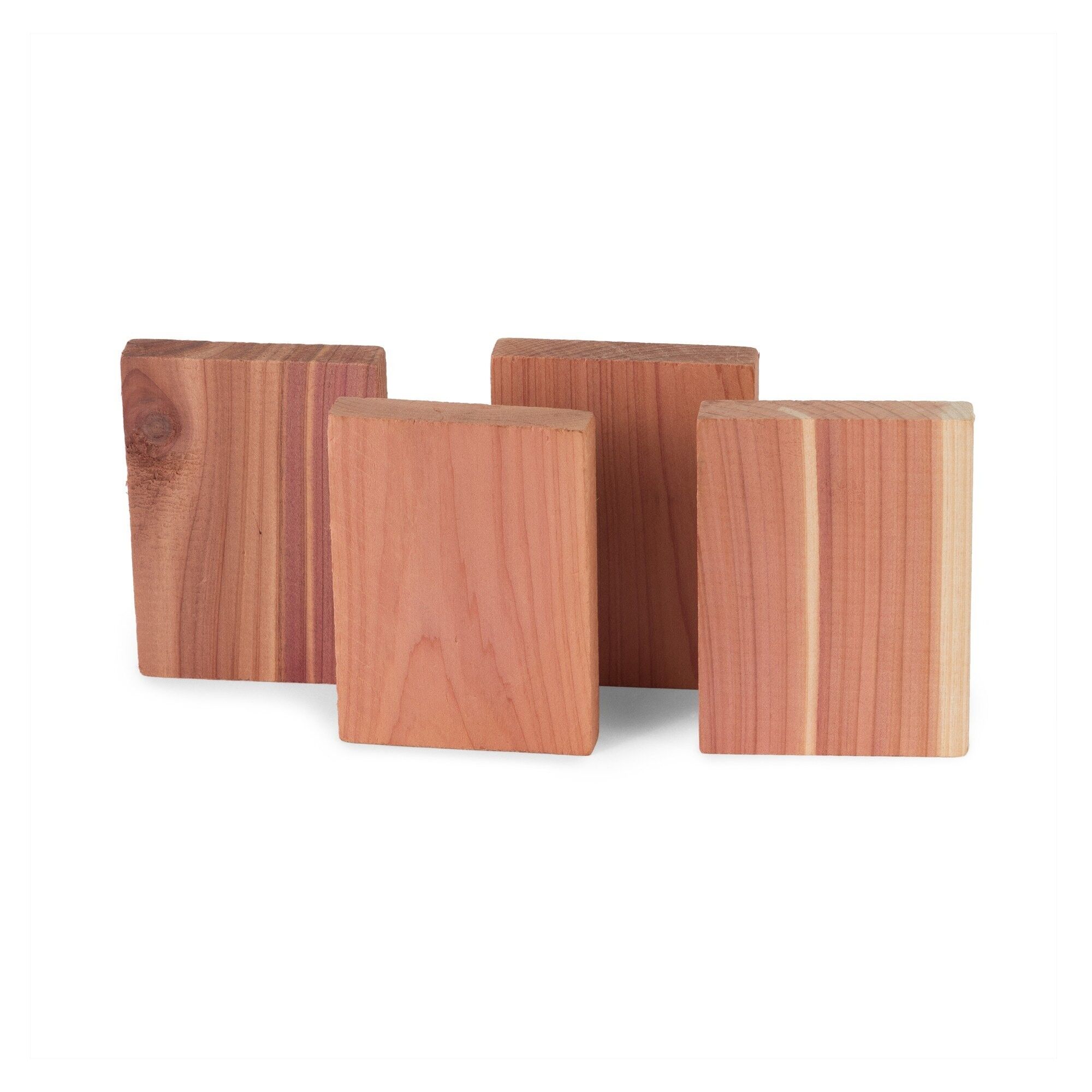 Set of 4 Mothproof blocks in natural cedar, Brown CED031