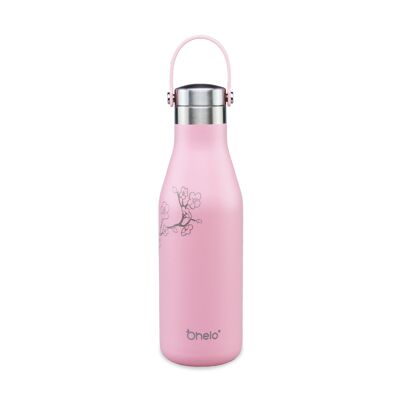 Die rosa Blütenflasche