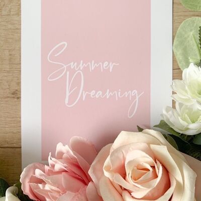 Summer Dreaming Nude Pink Summer Seasonal Home Stampa A4 Normale