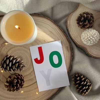 Joy Red Green Silver 2021 Winter Christmas Seasonal Home Pri A4 Normal