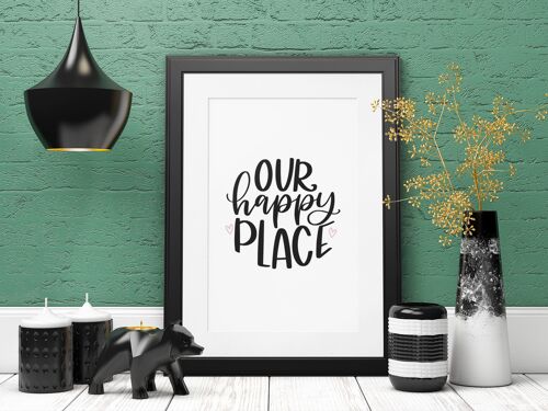 Our Happy Place 2022 Simple Home Print A4 Normal