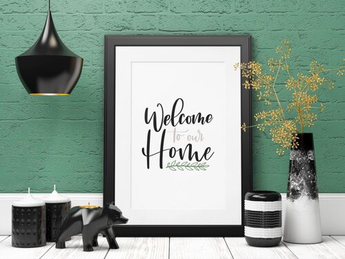 Welcome To Our Home 2022 Simple Home Print A4 Normal