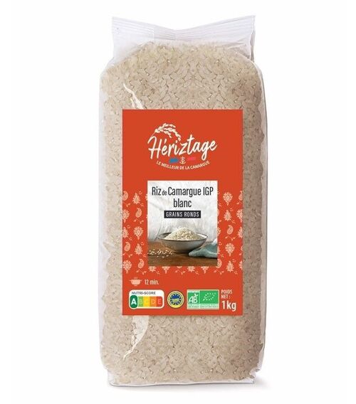 RIZ DE CAMARGUE IGP - ROND BLANC BIO 1 kg