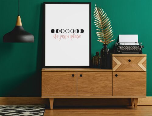Its Just a Phase 2022 Boho Hippie Simple Home Print A4 Normal