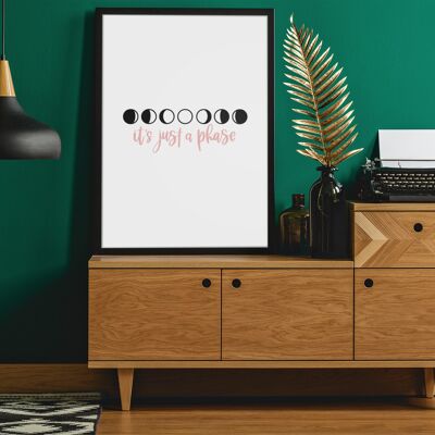 Its Just a Phase 2022 Boho Hippie Simple Home Print A4 Normal
